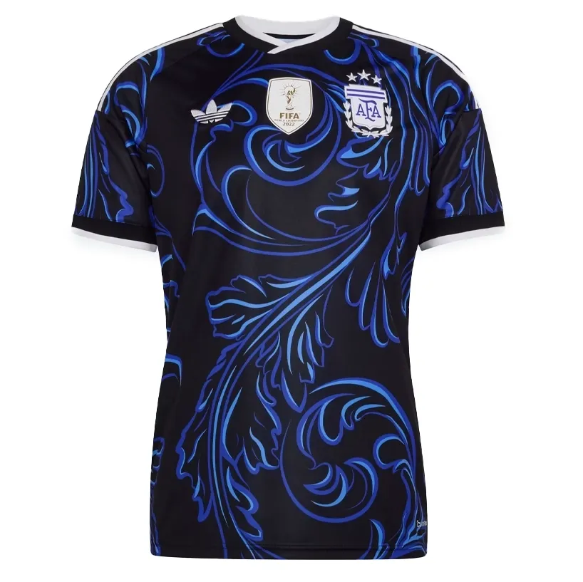 Camisa Adidas Argentina II Copa 26 vista traseira em fundo branco